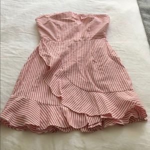 Pink striped dress
